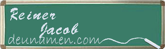 Reiner Jacob Visitenkarte